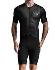 2XU Aero 长袖铁人三项服 - 黑色/白色