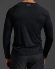 2xu-aero-long-sleeve-black-silver-reflective