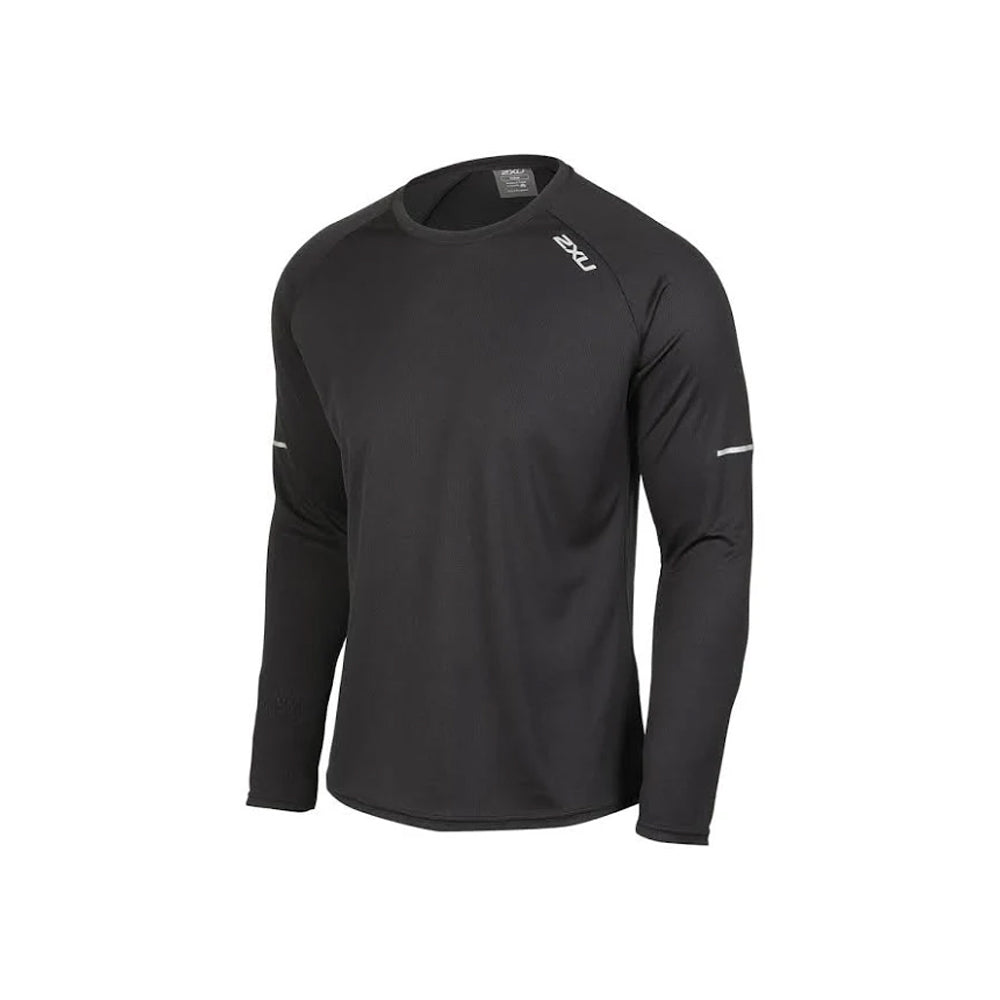 2xu-aero-long-sleeve-black-silver-reflective