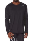 2xu-aero-long-sleeve-black-silver-reflective