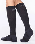 2XU Vectr Light Cushion Full Length Compression Socks - Black/Titanium