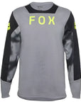 FOX YOUTH DEFEND LS JERSEY TAUNT -  STEEL GREY FRONT