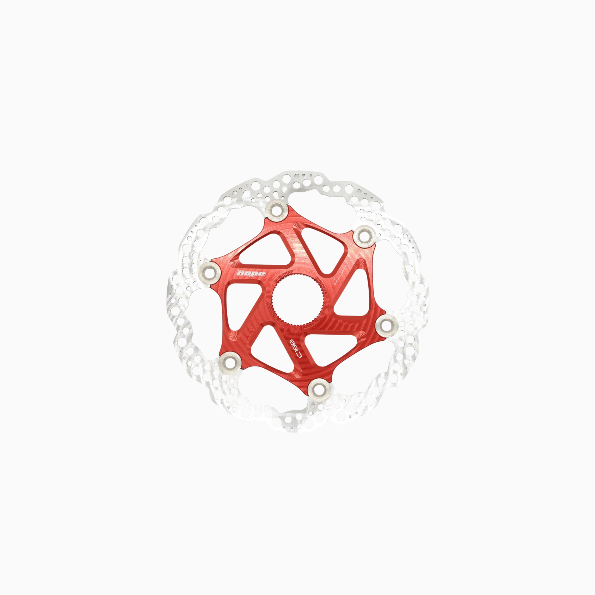 Hope Floating Centrelock Disc Rotor - Red