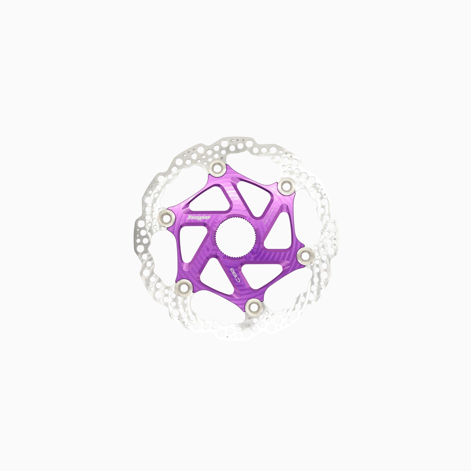 Hope Floating Centrelock Disc Rotor - Purple