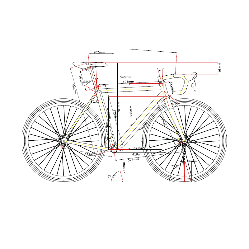 Legor Cicli Nuiorksiti+ Integrated Steel Road Disc Brake Frameset (54cm/Ultraviolet)