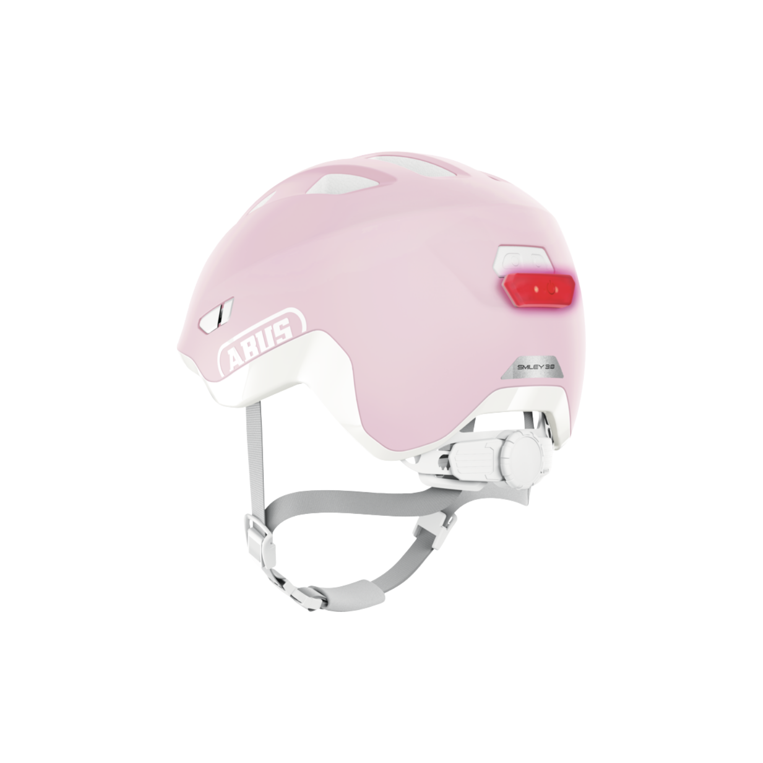 ABUS Smiley 3.0 ACE LED Kids Helmet - Pure Rose