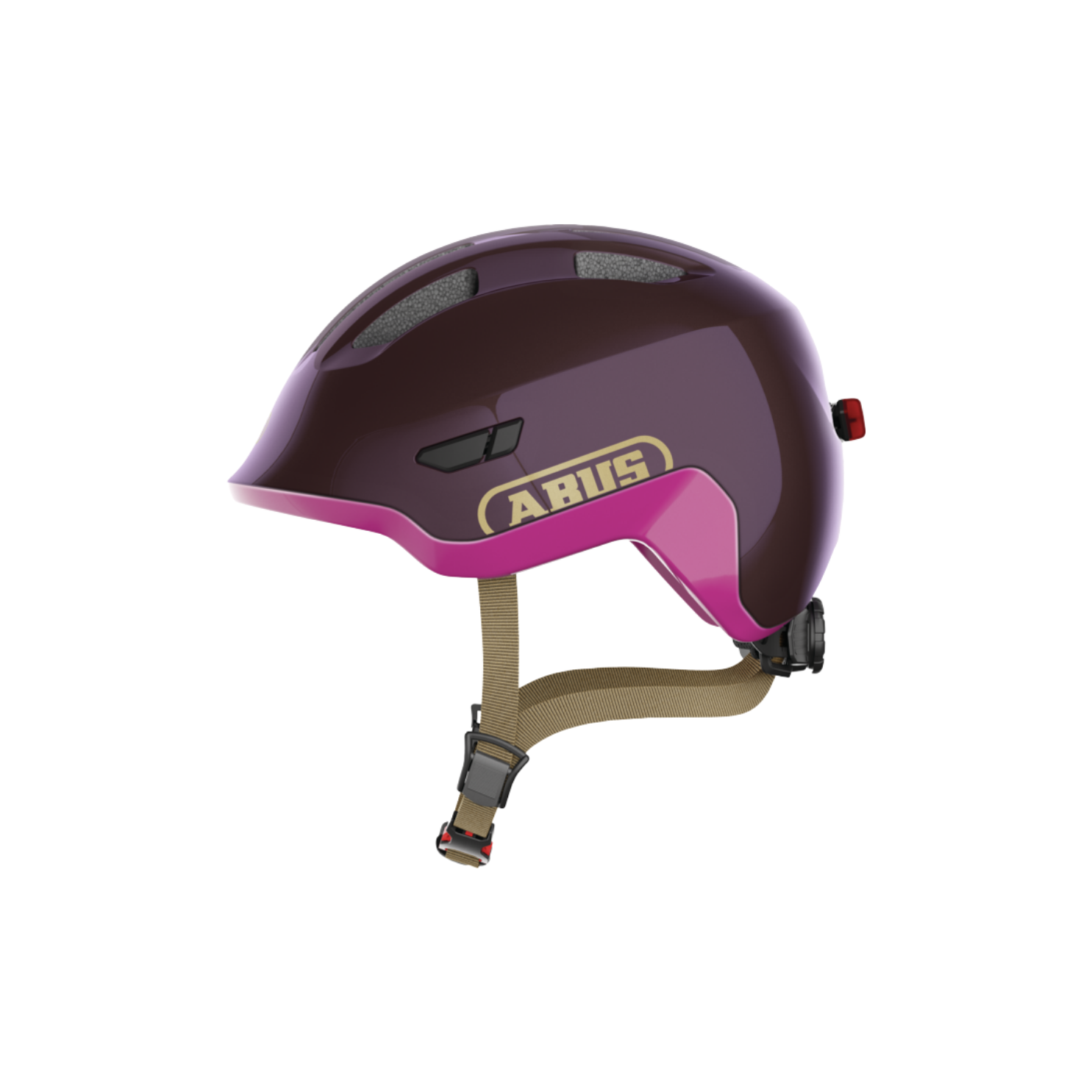 ABUS Smiley 3.0 ACE LED Kids Helmet - Royal Purple