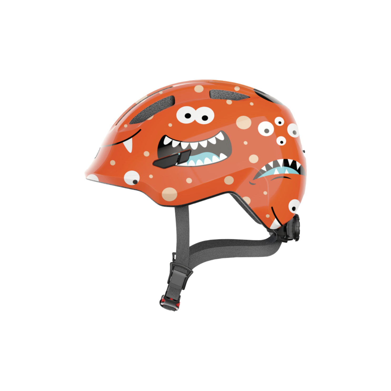 ABUS Smiley 3.0 Kids Helmet - Orange Monster