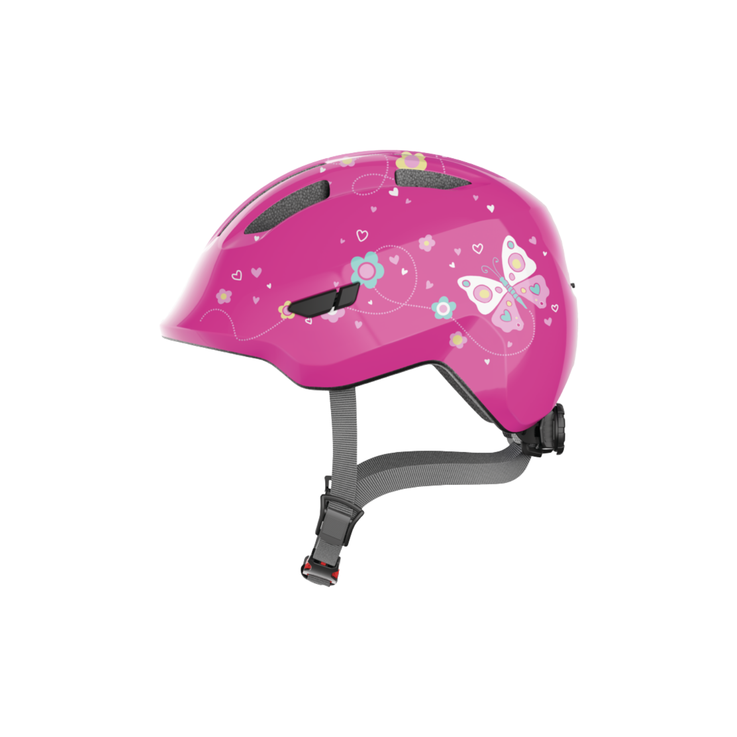 ABUS Smiley 3.0 Kids Helmet - Pink Butterfly