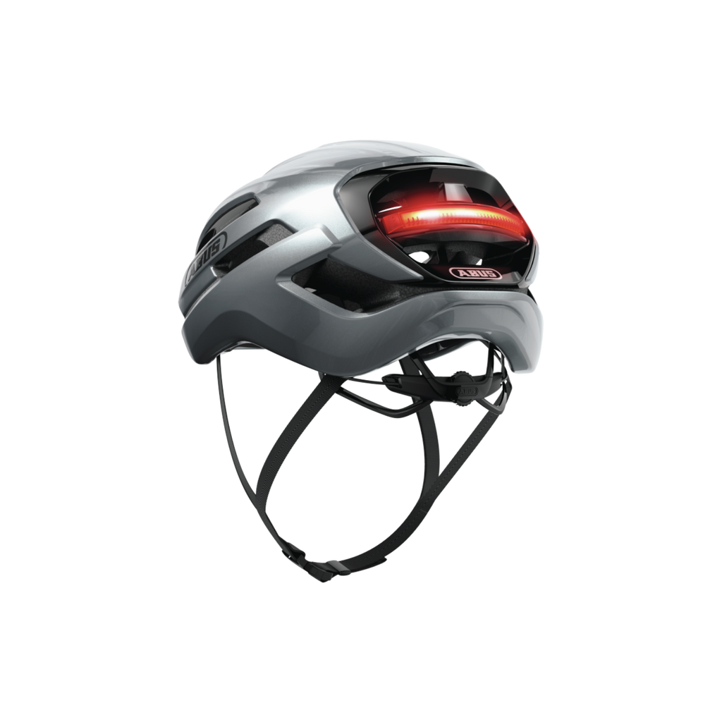 ABUS Taipan LED Gravel Helmet - Graphite Silver