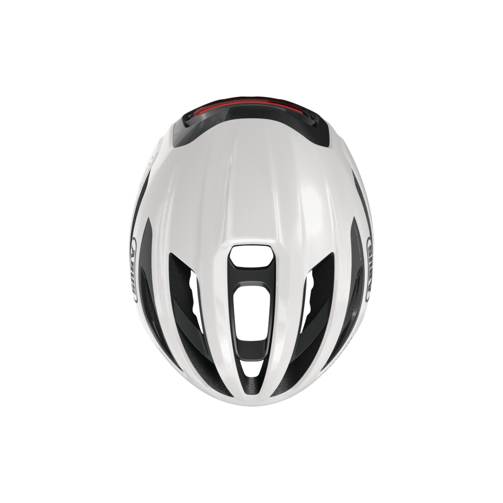 ABUS Taipan LED Gravel Helmet - Shiny White