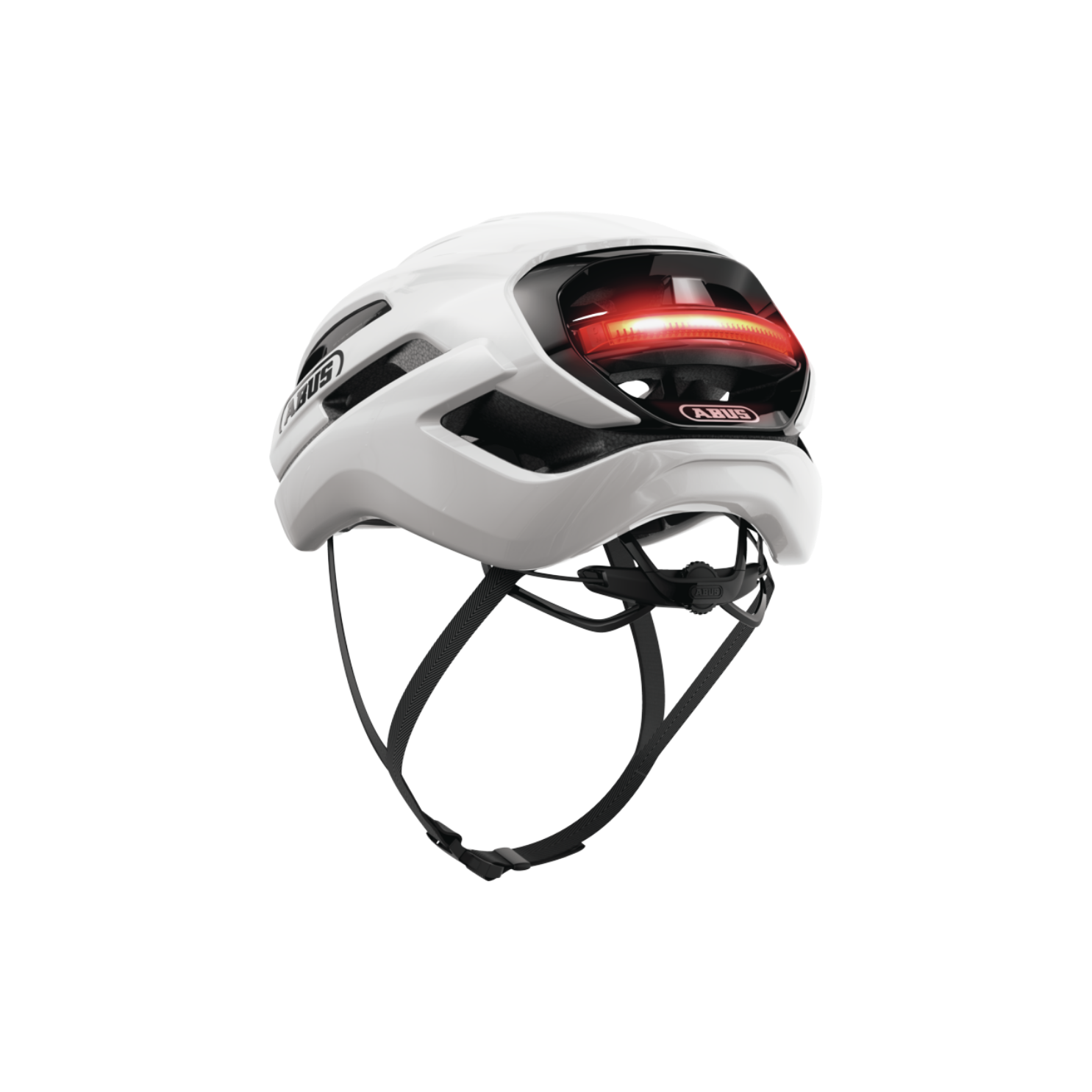 ABUS Taipan LED Gravel Helmet - Shiny White