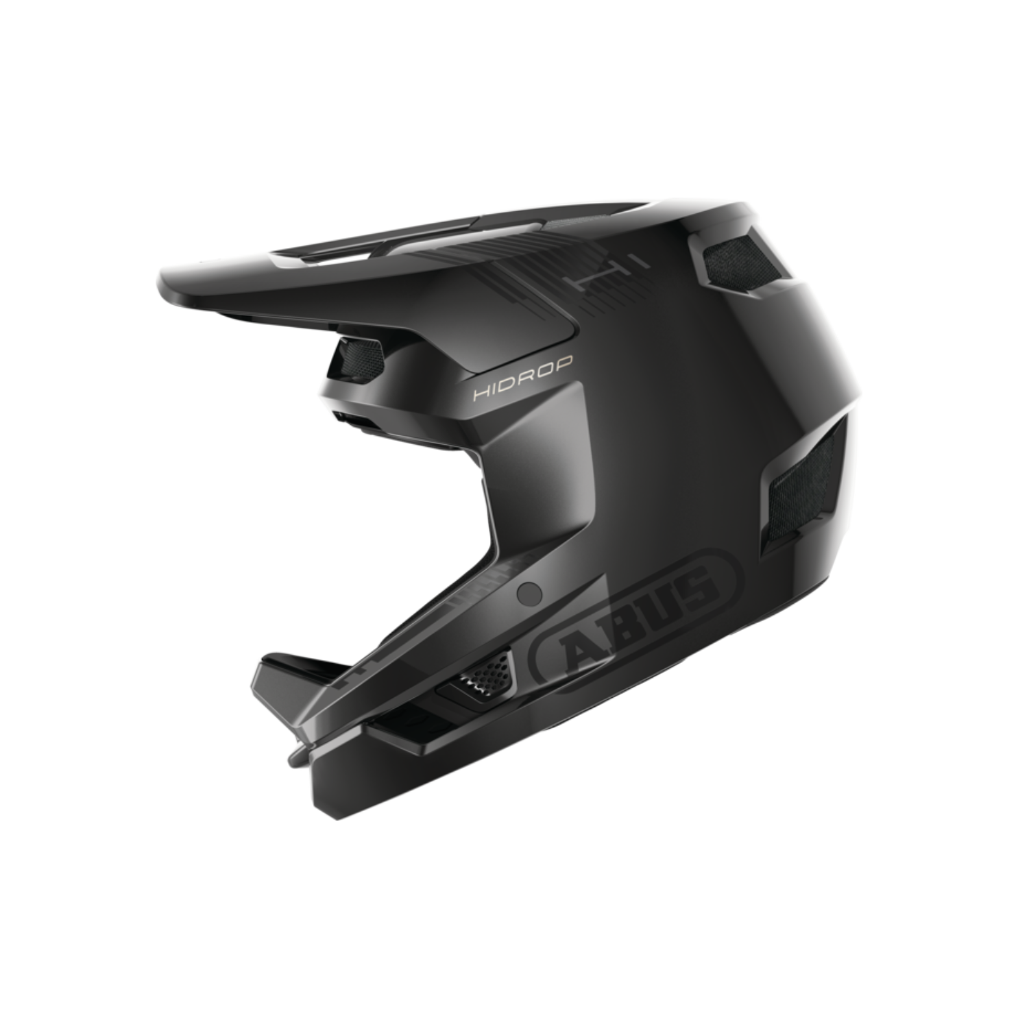 ABUS HiDrop Full Face MTB Helmet - Shiny Black
