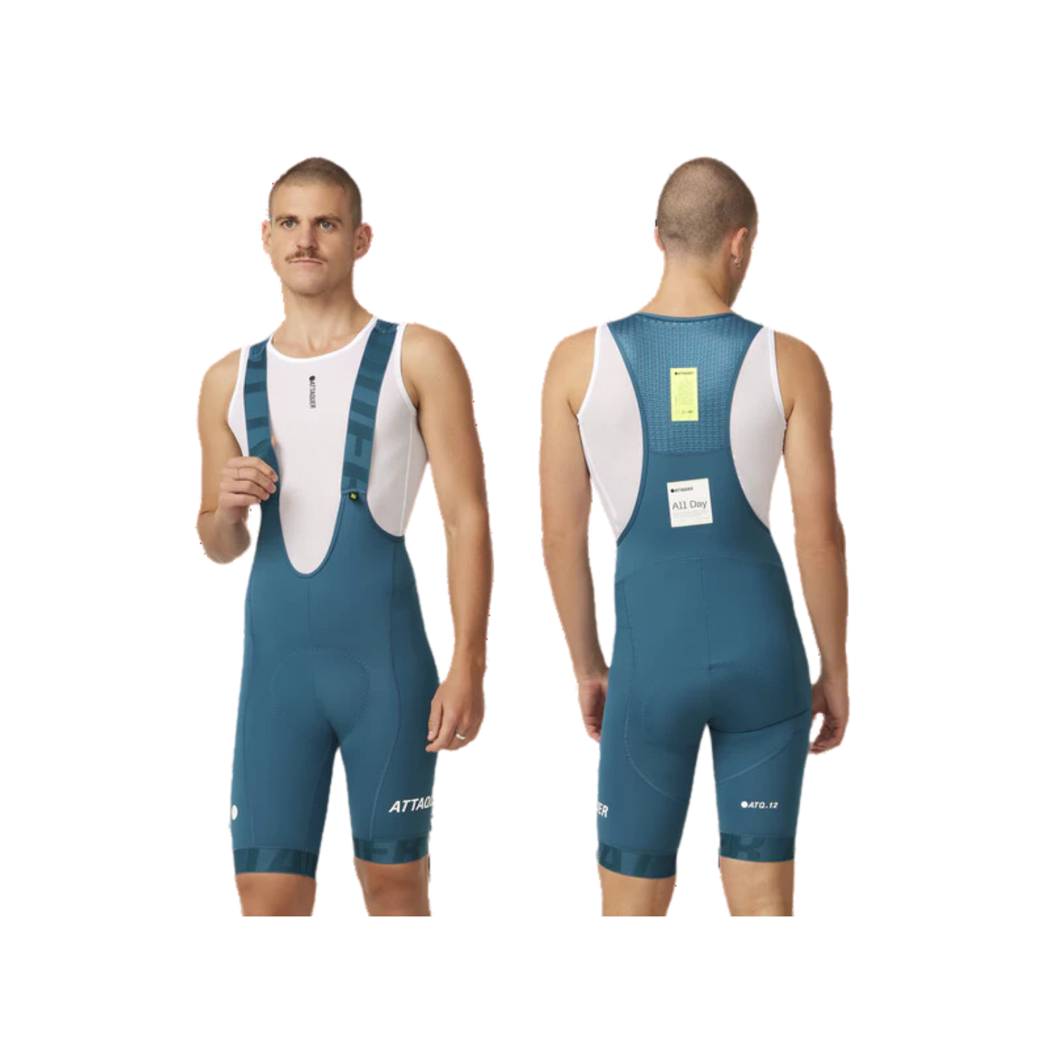 Attaquer All Day Bib Short - Topaz