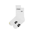 Attaquer All Day Sock Side Logo - White