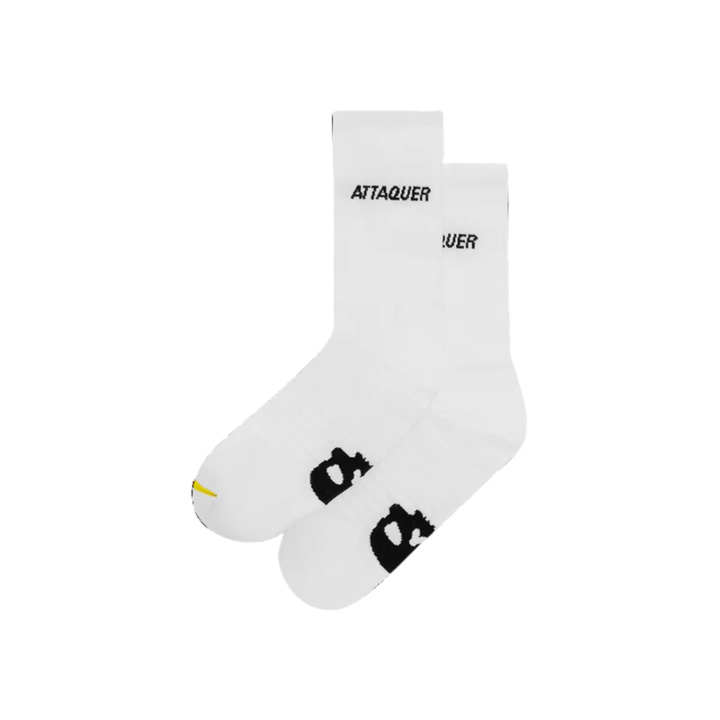 Attaquer All Day Sock Side Logo - White