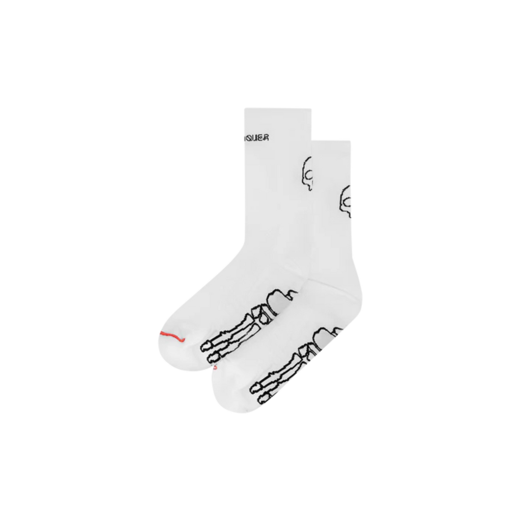 Attaquer Intra Socks Skull - White