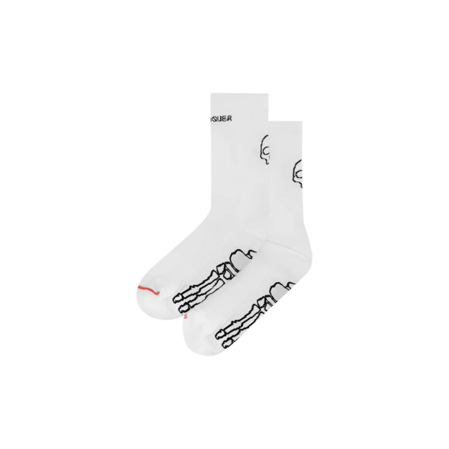 Attaquer Intra Socks Skull - White