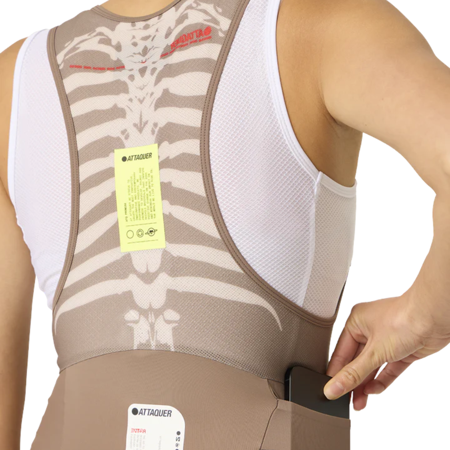 Attaquer Intra Womens Bib Short - Taupe