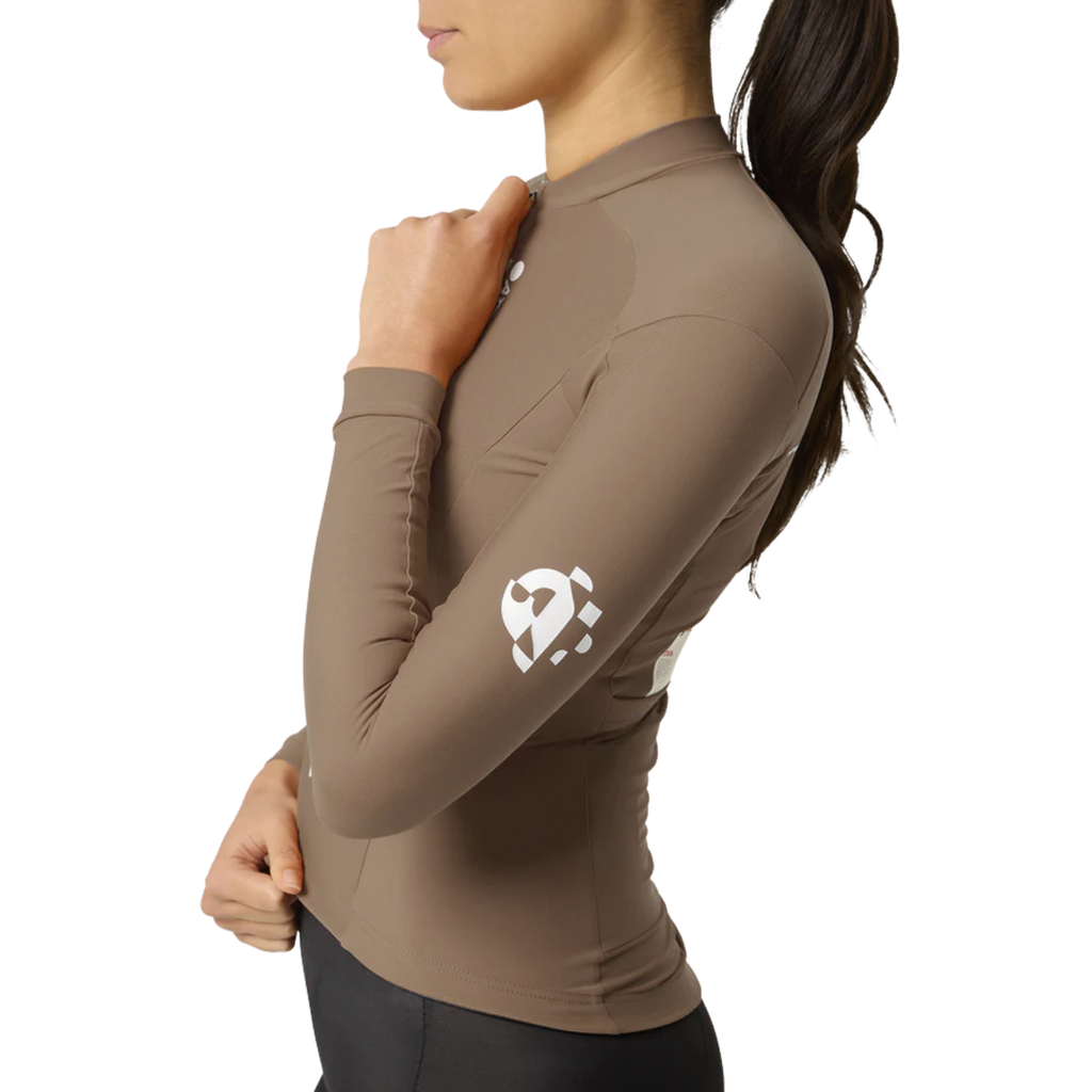 Attaquer Intra Womens Winter Long Sleeve Jersey - Taupe