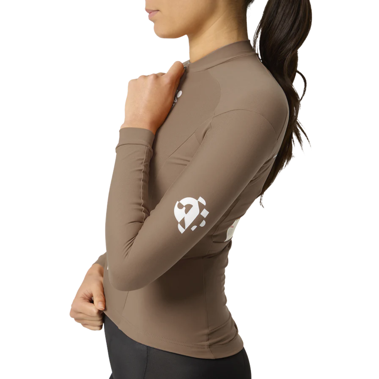 Attaquer Intra Womens Winter Long Sleeve Jersey - Taupe