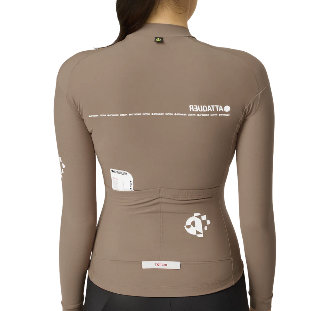 Attaquer Intra Womens Winter Long Sleeve Jersey - Taupe