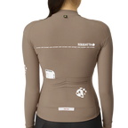 Attaquer Intra Womens Winter Long Sleeve Jersey - Taupe