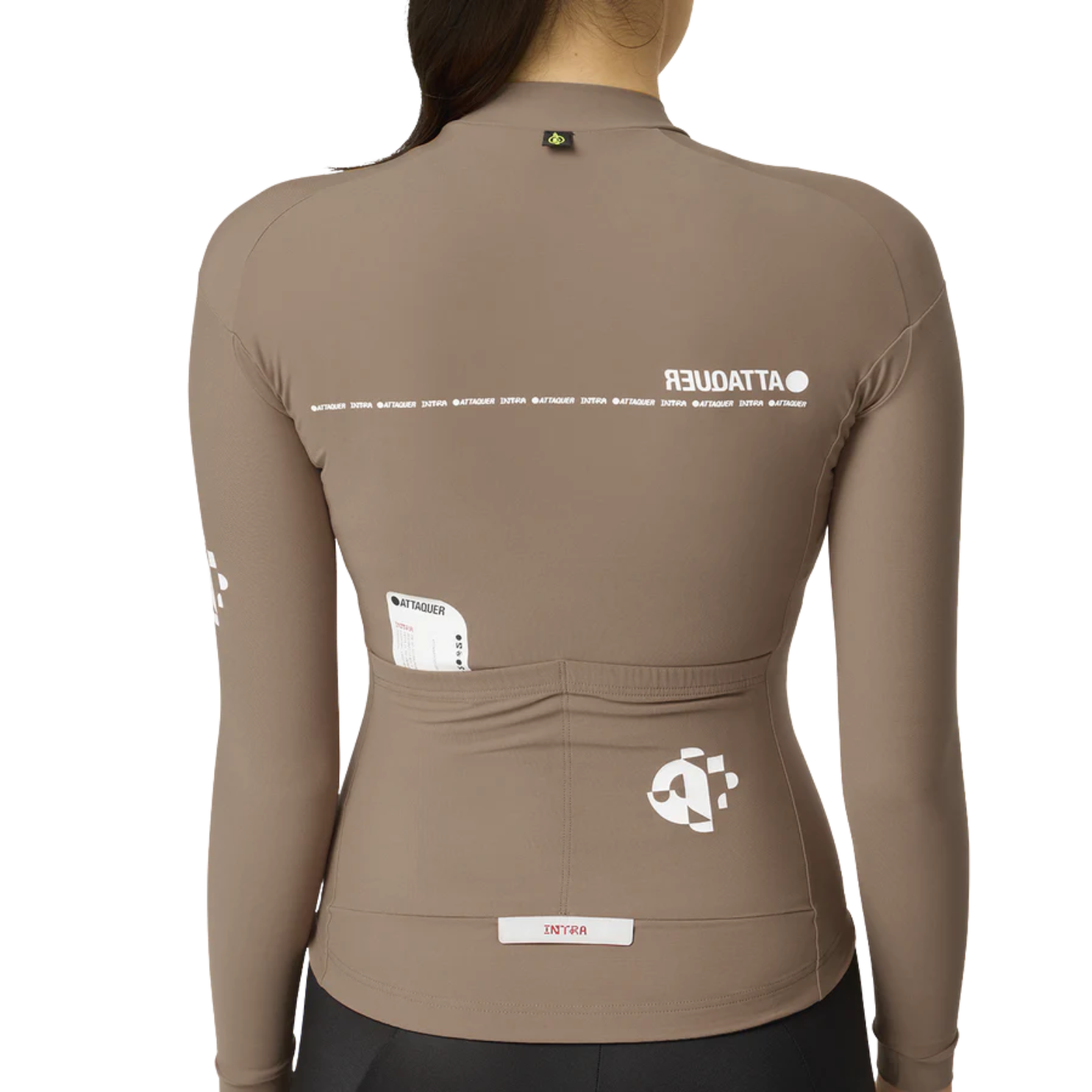 Attaquer Intra Womens Winter Long Sleeve Jersey - Taupe
