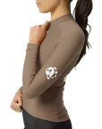 Attaquer Intra Womens Winter Long Sleeve Jersey - Taupe