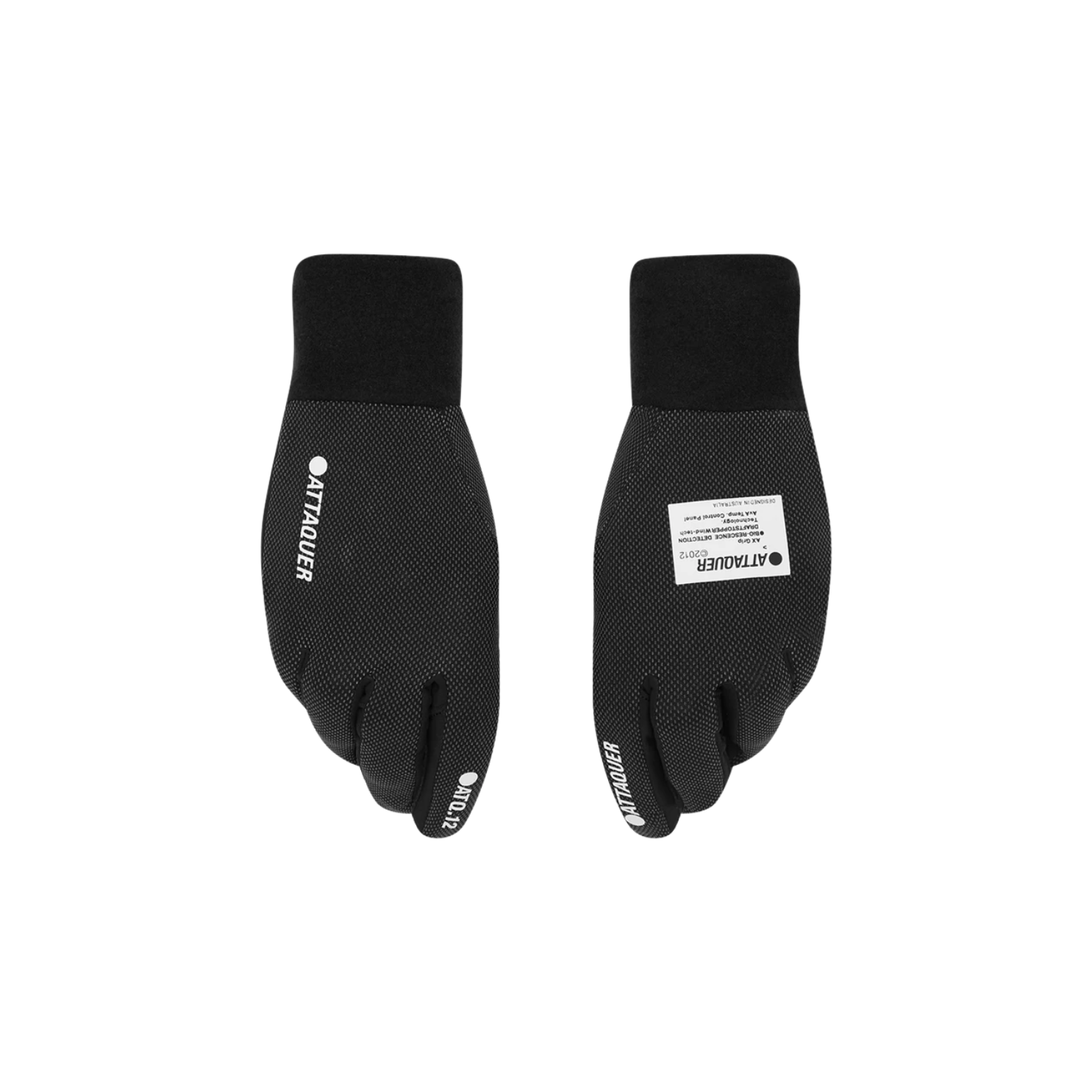 Attaquer Light Winter Logo Gloves - Black