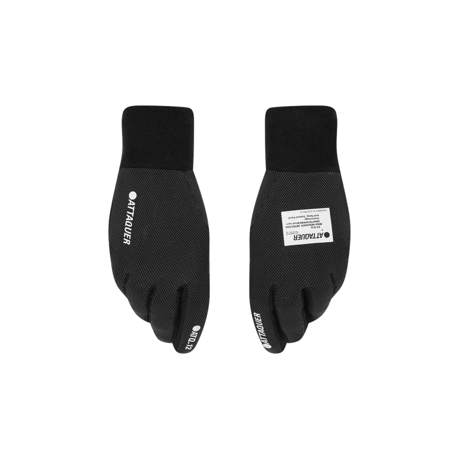 Attaquer Light Winter Logo Gloves - Black