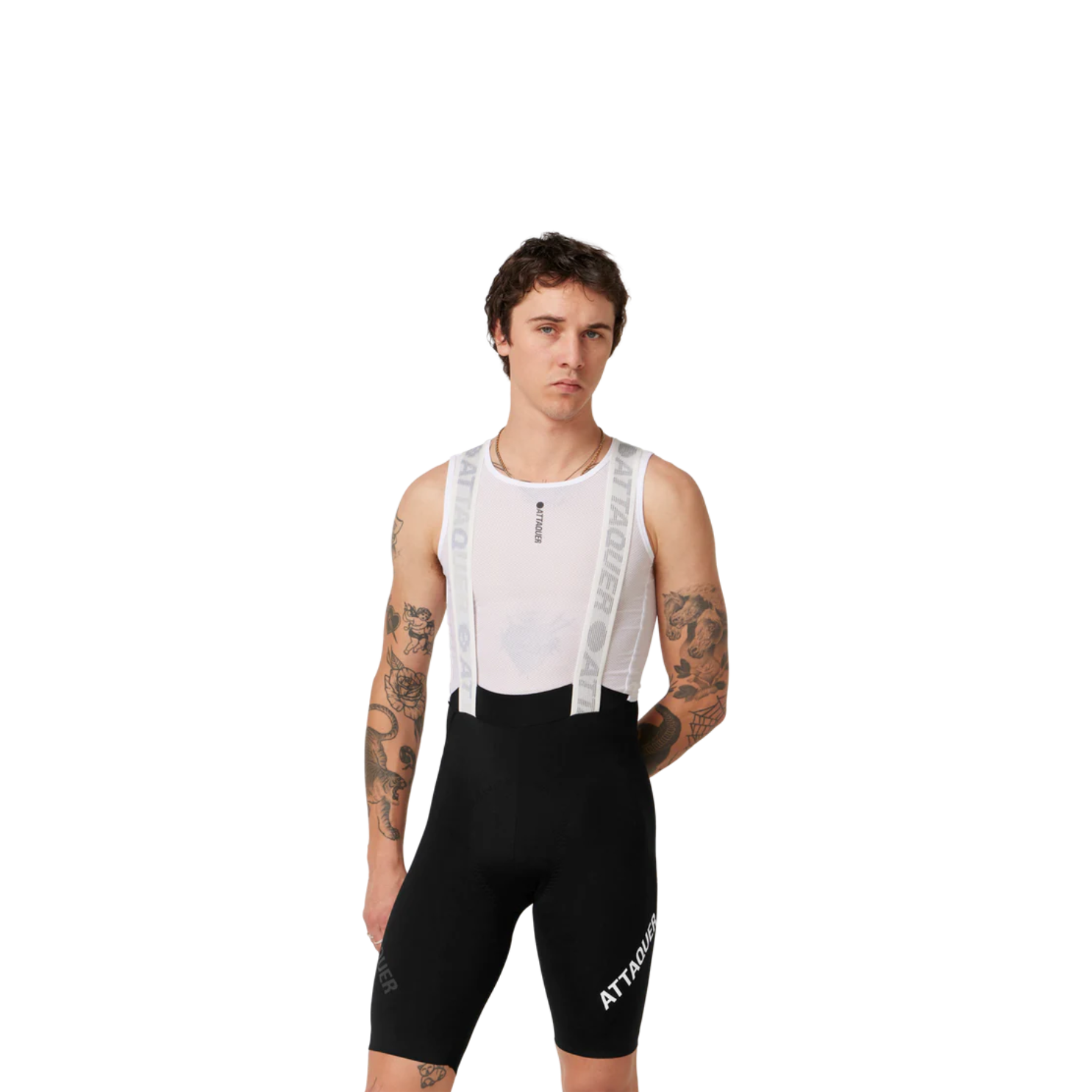 Attaquer Race Bib Short - Black/White