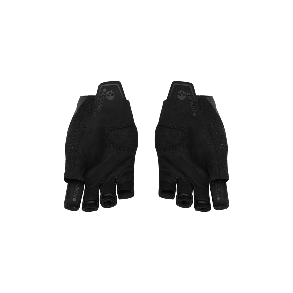 Attaquer Short Fingered Logo Gloves - Black