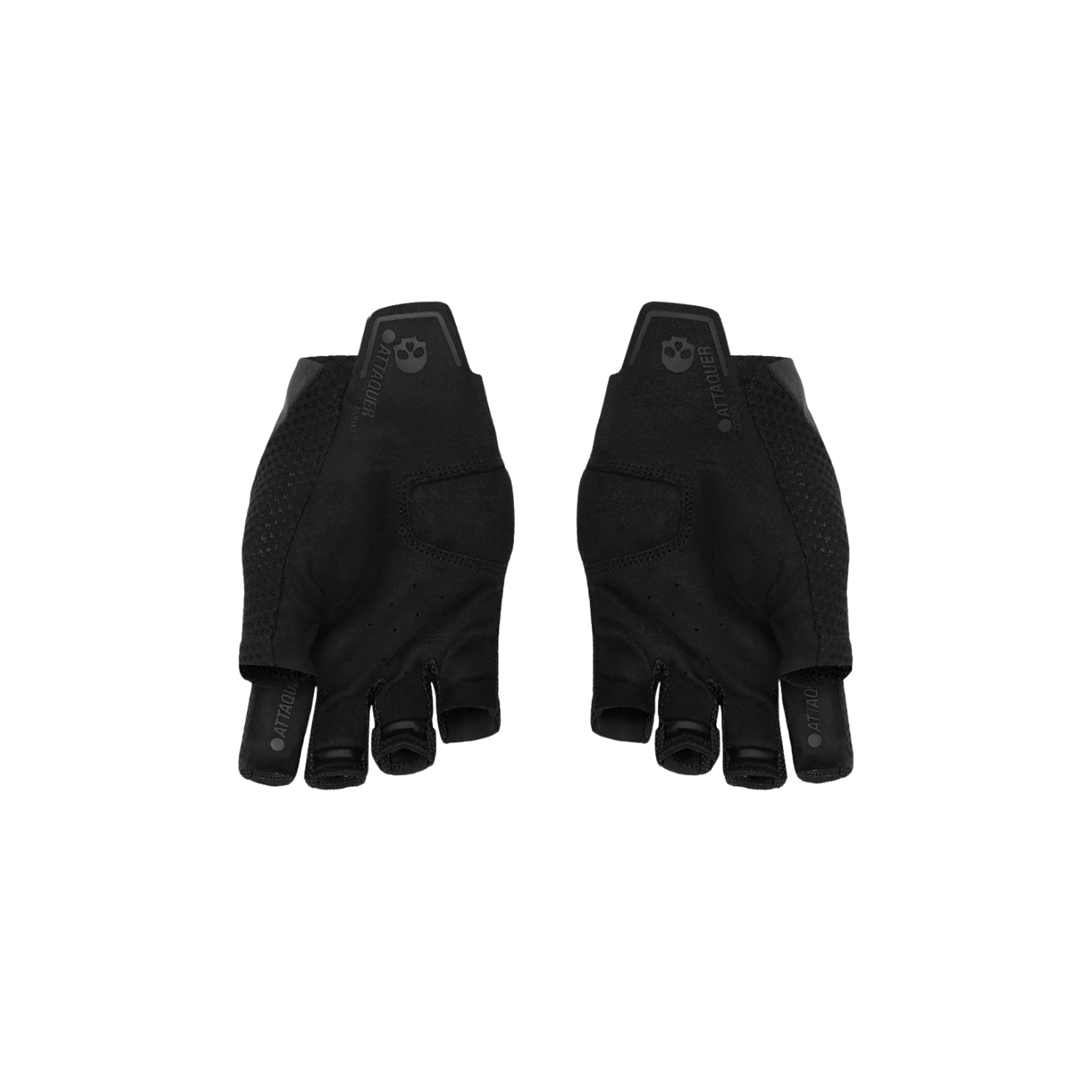 Attaquer Short Fingered Logo Gloves - Black