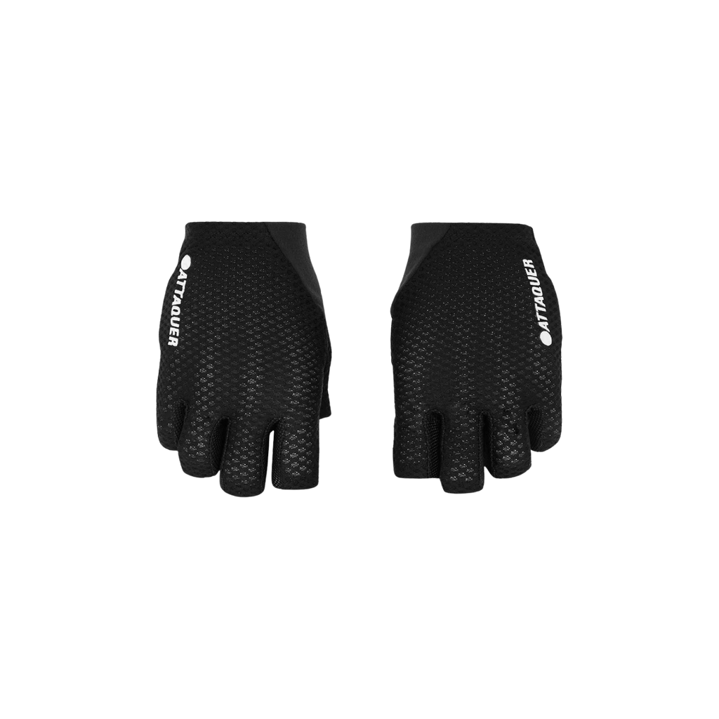 Attaquer Short Fingered Logo Gloves - Black
