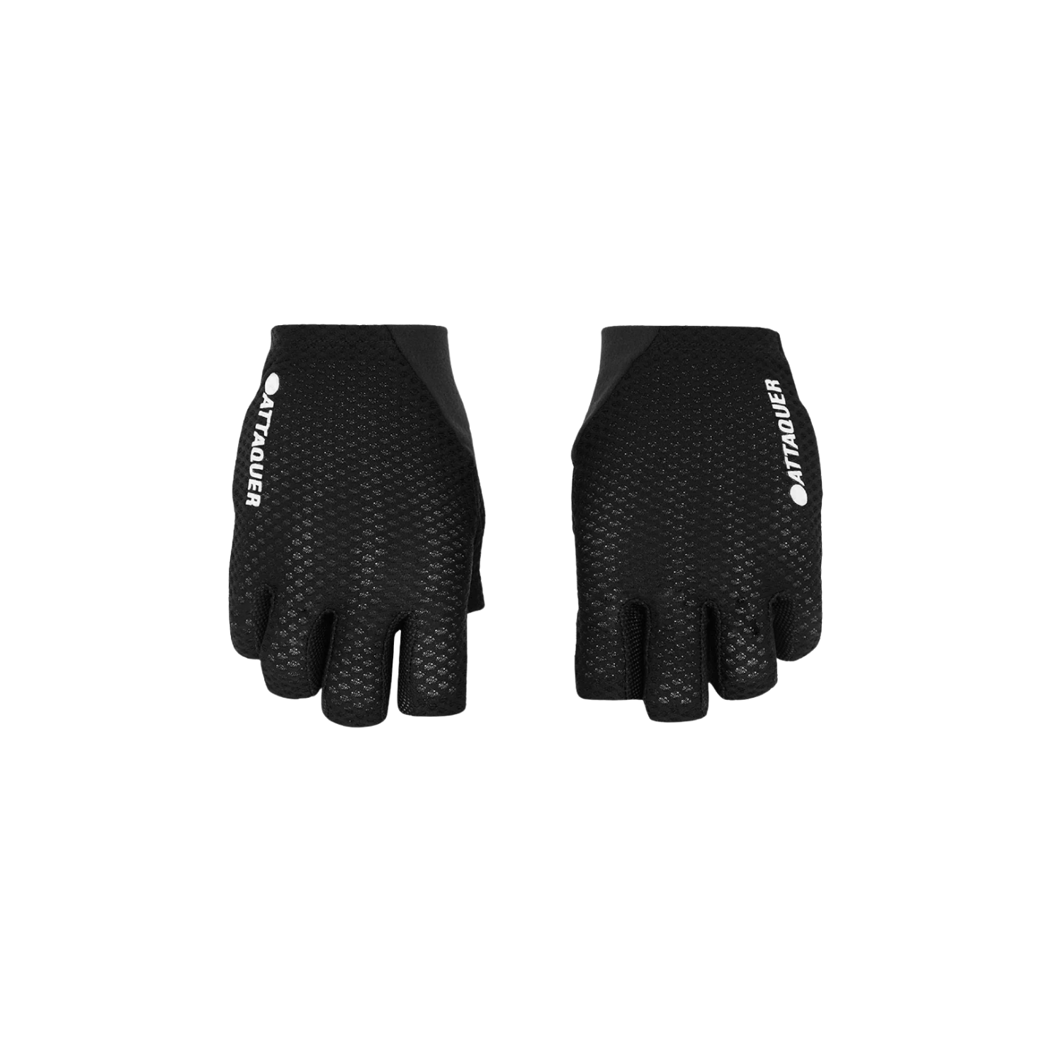 Attaquer Short Fingered Logo Gloves - Black
