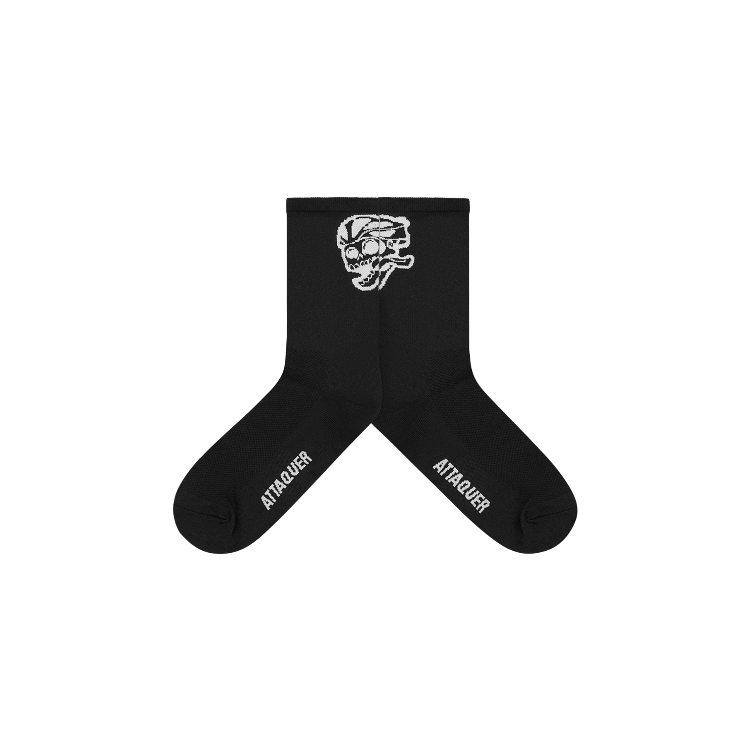 Attaquer Skull Logo Socks - Black