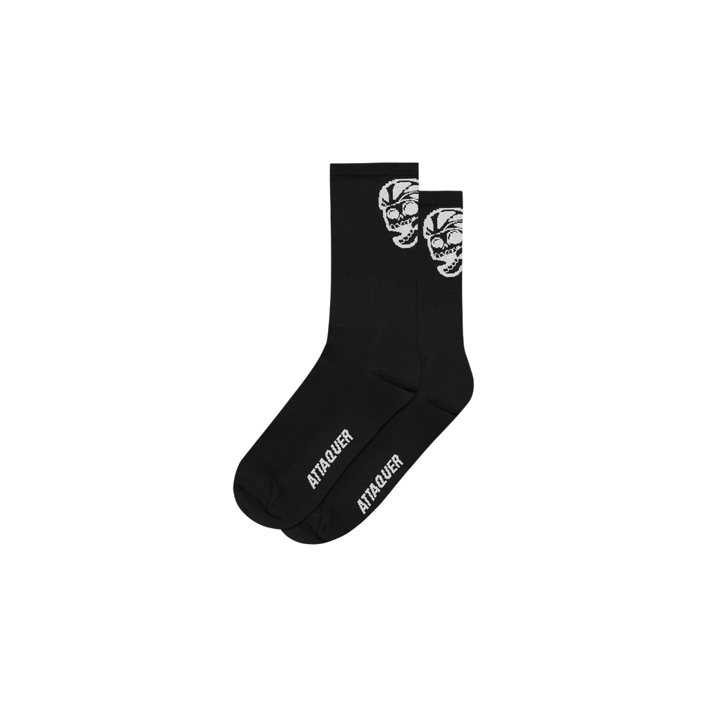 Attaquer Skull Logo Socks - Black