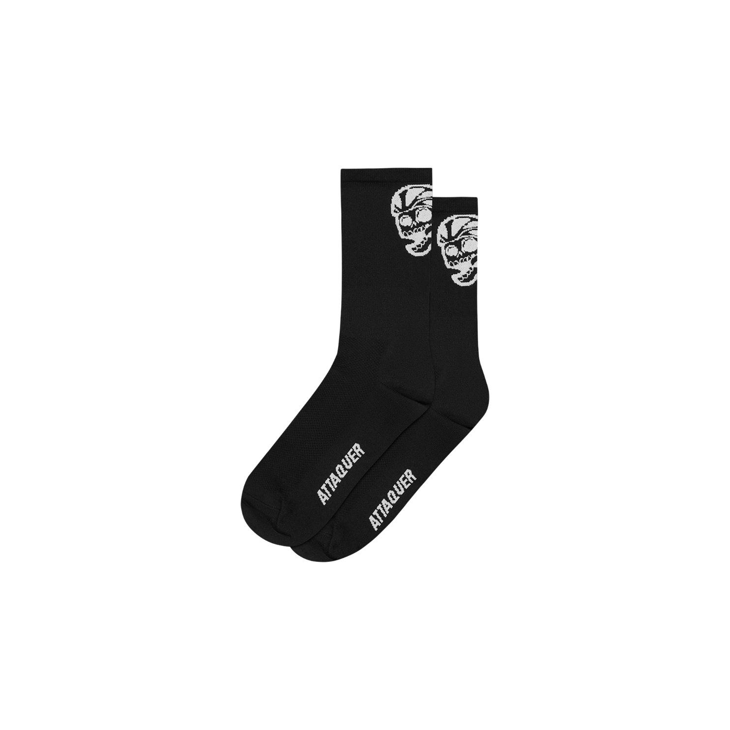 Attaquer Skull Logo Socks - Black