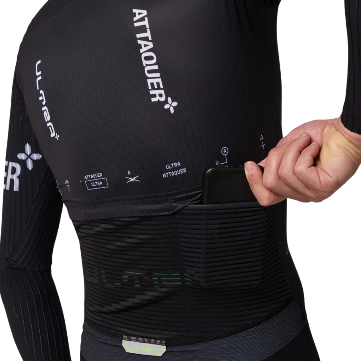 Attaquer ULTRA Aero Long Sleeve Jersey - Black
