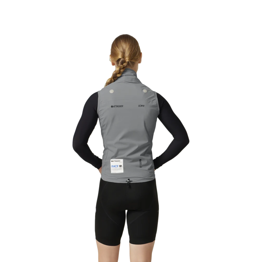 Attaquer Womens Race Rain Gilet - Grey