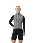 Attaquer Womens Race Rain Gilet - Grey