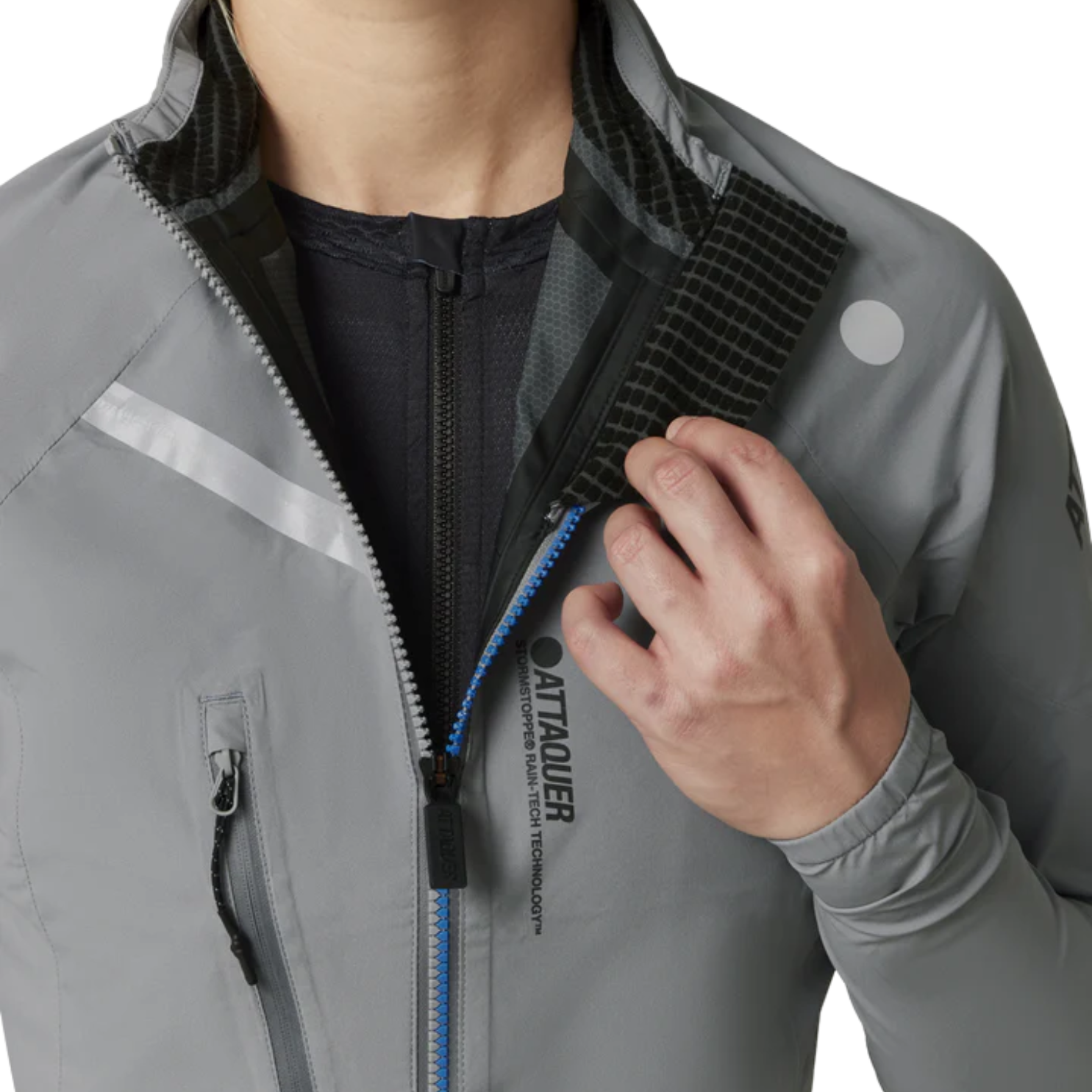 Attaquer Womens Race Rain Jacket - Grey