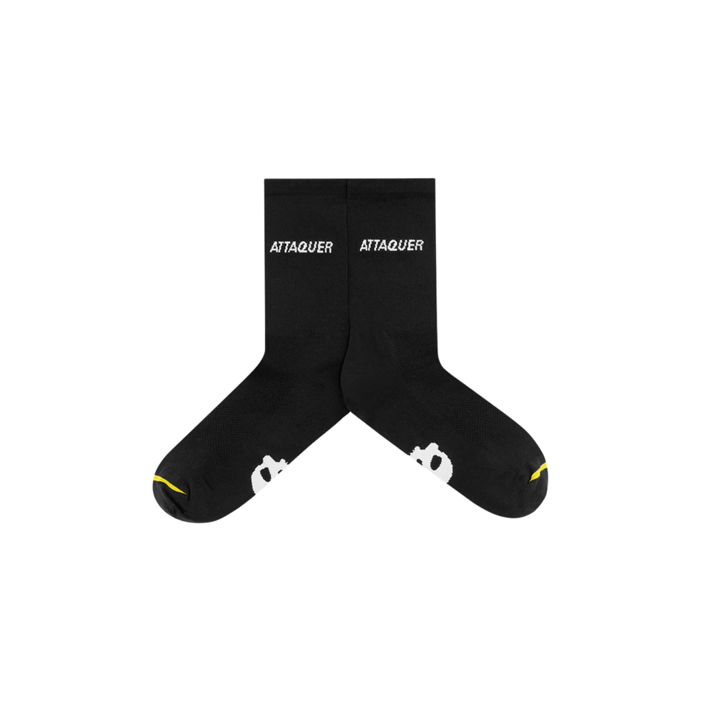 Attaquer All Day Sock Side Logo - Black