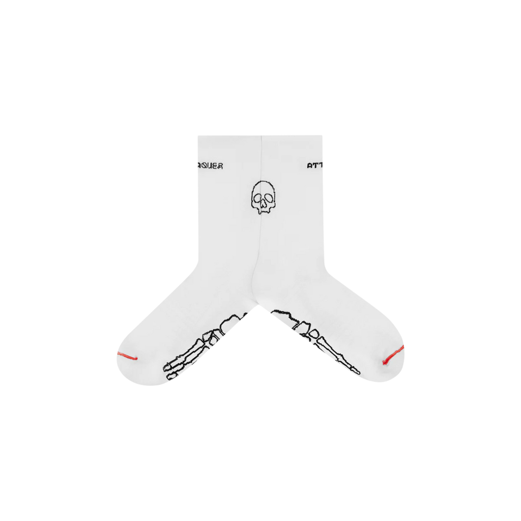 Attaquer Intra Socks Skull - White