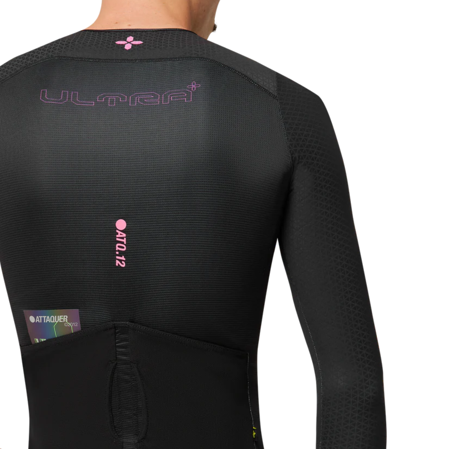 Attaquer ULTRA+ Aero Long Sleeved Jersey - Black/Neon Pink