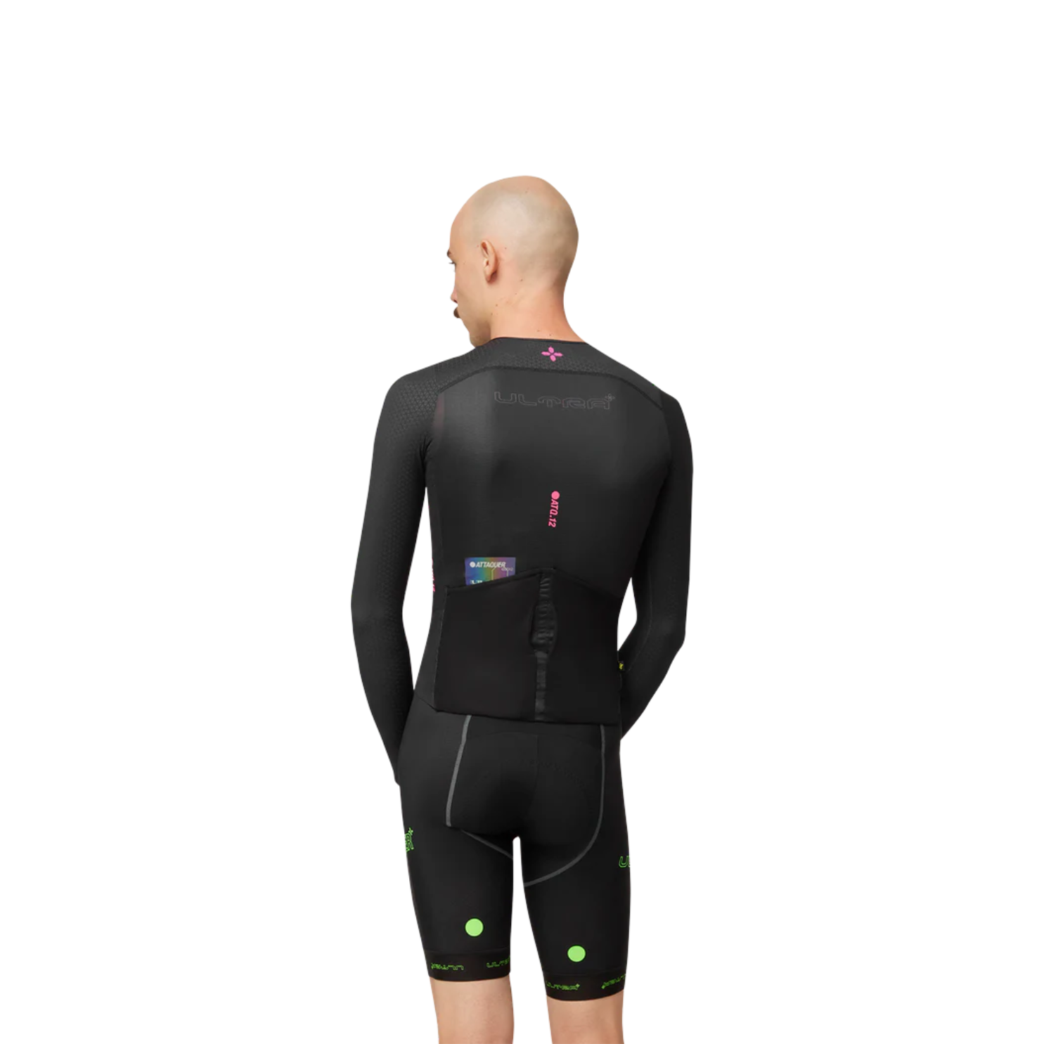 Attaquer ULTRA+ Aero Long Sleeved Jersey - Black/Neon Pink