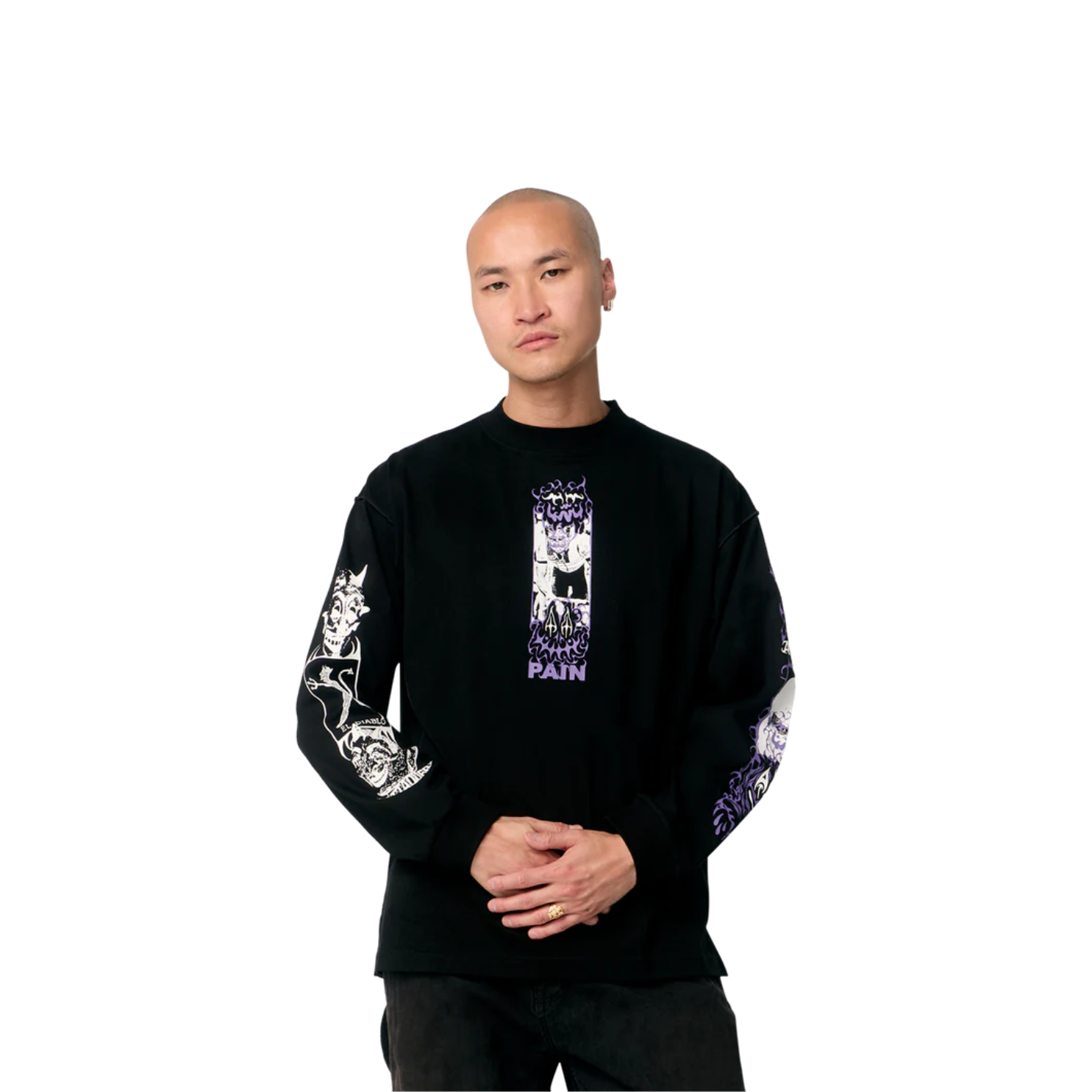 Attaquer x 跳绳长袖T恤 - 疼痛