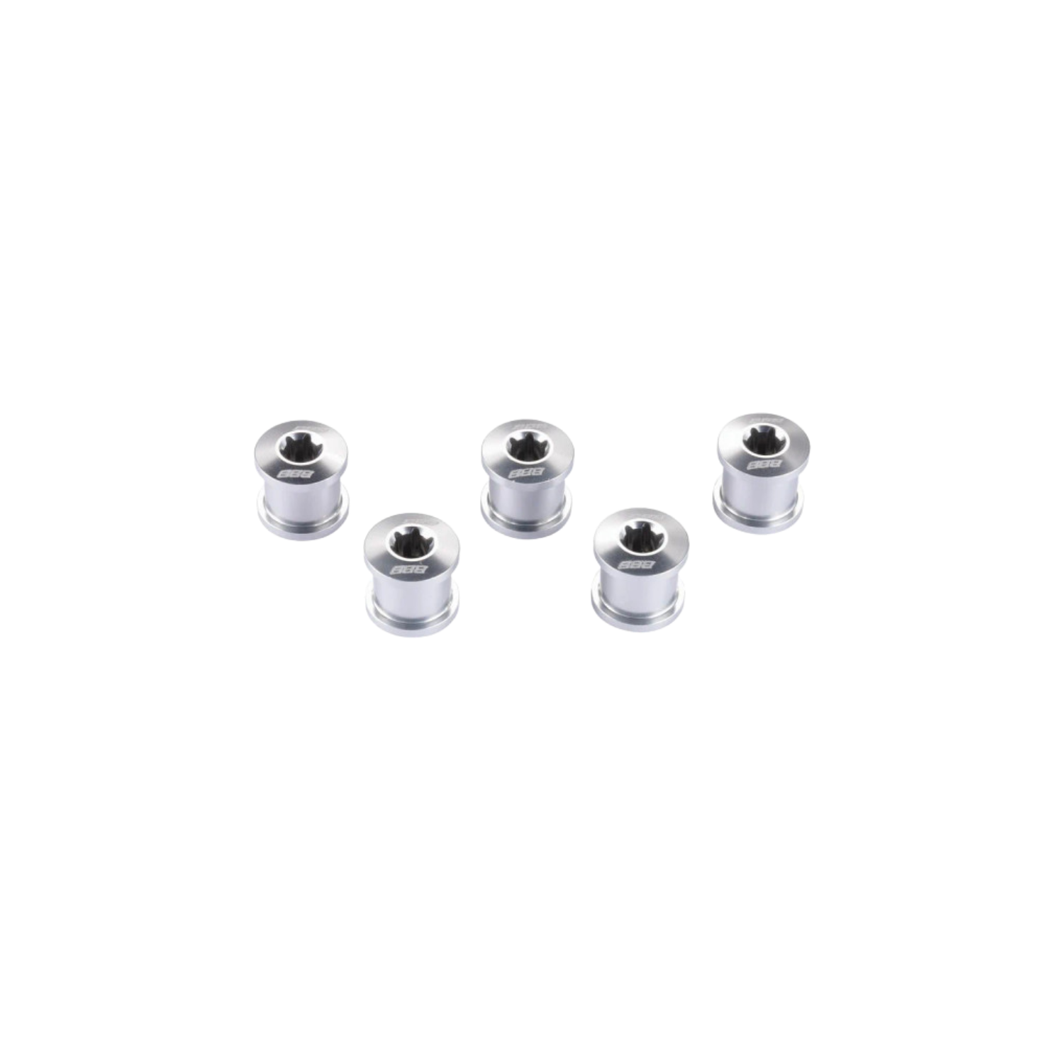 BBB Hexstars Chainring Bolts - Silver (5pcs)