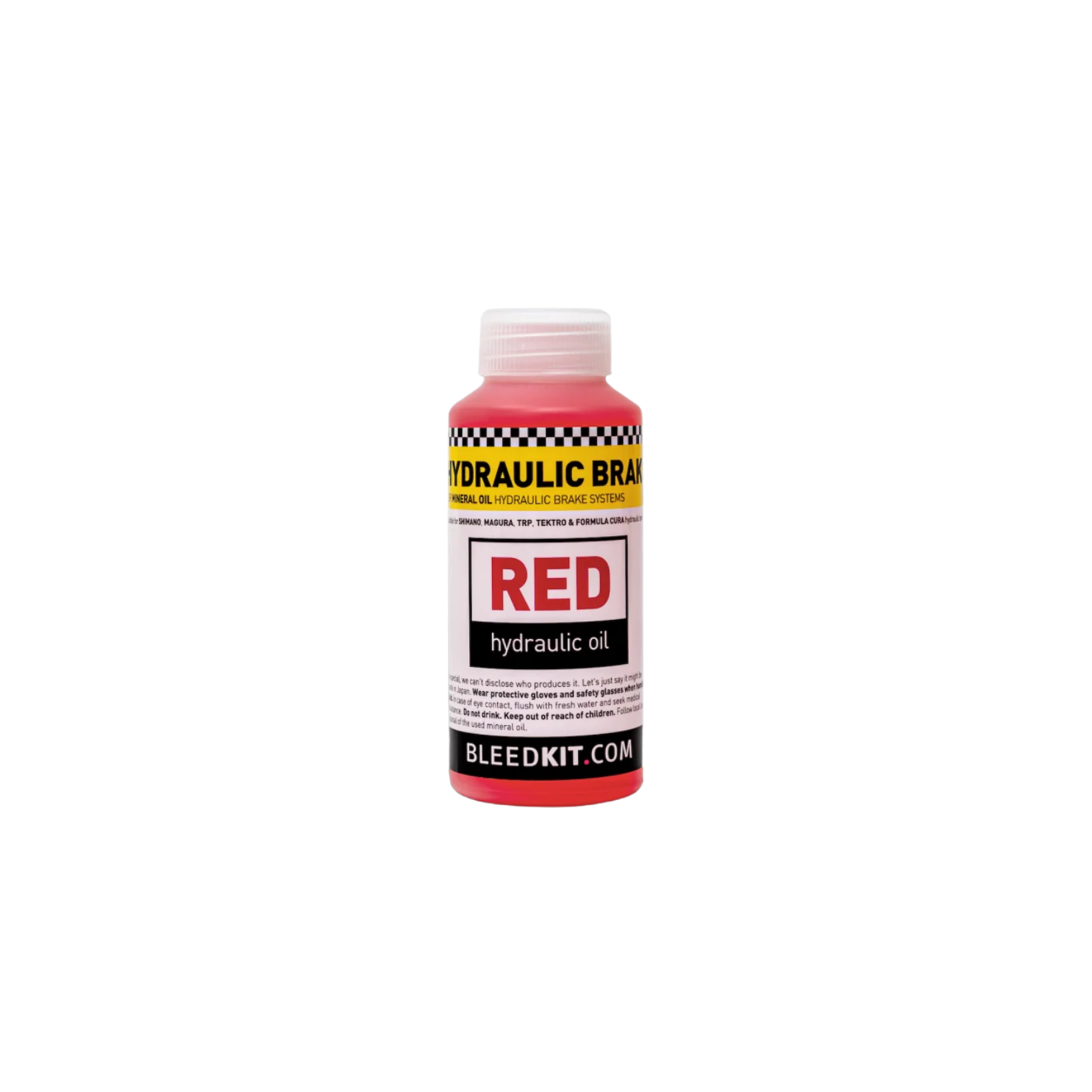 BLEEDKIT.COM MO-10200 RED Mineral Hydraulic Oil 100 ml